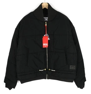 DIESEL W-Spleak Mens Jacket XL Black Bomber Zip Lined Insulated RRP€325 * - Picture 1 of 15