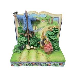 Beatrix Potter by Jim Shore Figurine 13cm Peter & Benjamin by Scarecrow Storyboo - Picture 1 of 3