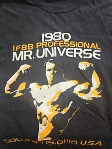 Russell Authentics "Mr Universe" 1980 IFBB Professional Ohio USA Size Large - Picture 1 of 3