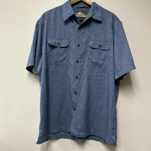Croft And Barrow Men’s Large L Short Sleeve Button Up Shirt Quick Dry Outdoors - Picture 1 of 5