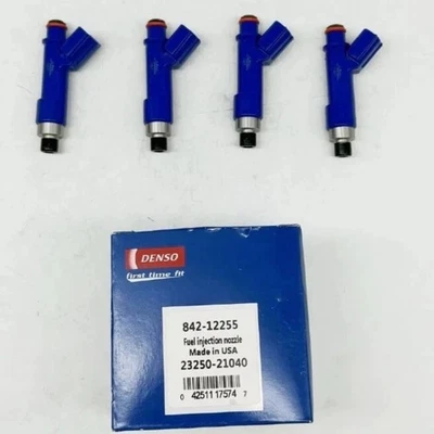 4X Genuine OEM Denso Fuel Injectors 23250-21040 For Toyota 2006-2014 Yaris 1.5L Foto 1 de 4