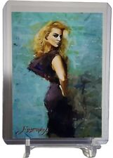 Margot Robbie Limited Edition Card 5  #19/50 Signed Auto by Edward Vela W/Top