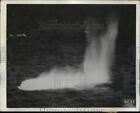 1943 Press Photo Depth charges from RCAF bpmber after Nazi sub in Atlantic