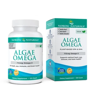 Nordic Naturals Algae Omega Softgels 120 Ct, 715 Mg, Plant-Based EPA & DHA, 60 C - Picture 1 of 13