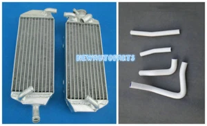 White L&R Alloy Aluminum Radiator + Hose For SUZUKI RM250 RM 250 1996 1997 1998 - Bild 1 von 9
