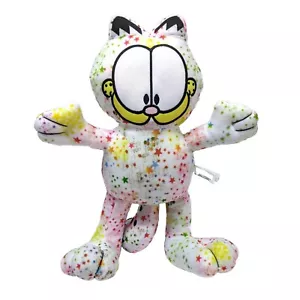 Garfield Cat Multi Colored Star Pattern 12" Plush Toy Garfield Odie Toy Factory  - Picture 1 of 5