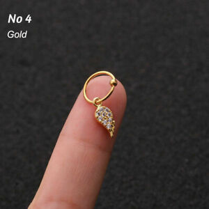 Universal Earring Hoops Tragus Helix Ear Cartilage Piercing Nose Ring Jewelry