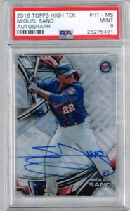 2016 Topps High Tek Miguel Sano Auto PSA 9 - Picture 1 of 2