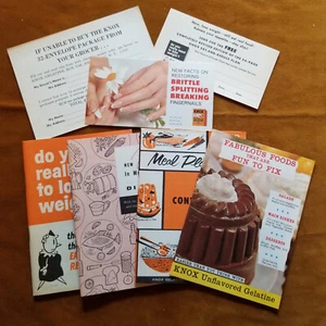 Vintage 1961 Knox Gelatine Recipe Books Fabulous Foods Meal Planning Lose Weight - Picture 1 of 5