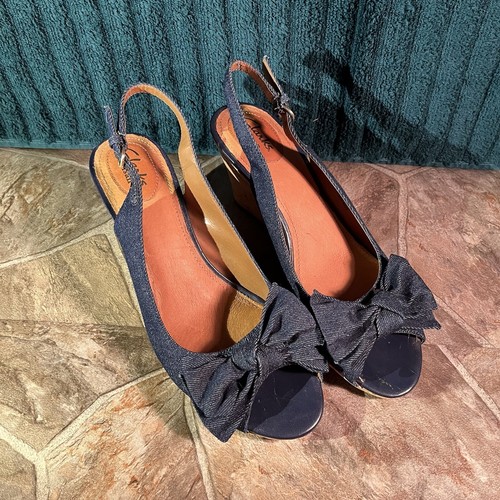 Sandali con zeppa marca Clarks 9m