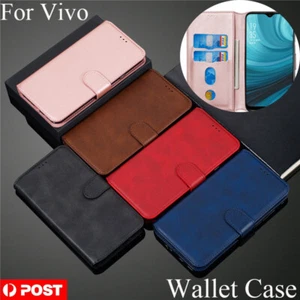 For Vivo Y11s Y33s Y21 Y21s Y22 Y22S Wallet Case Leather Shockproof Flip Cover - Picture 1 of 71