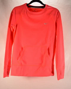 Nike Womens Neon Pink Therma Fit Long Sleeve Pullover Sweatshirt NWT XS - Picture 1 of 3