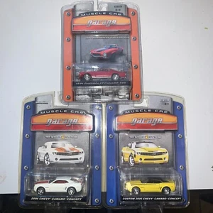Greenlight Muscle Car Garage 2006 Chevy Camaro Concept Custom 1971 Z28 Lot of 3 - Picture 1 of 7
