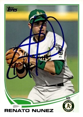 Renato Nunez - Signed 2013 Topps Pro Debut Card #70 - Oakland Athletics - Image 1 of 2