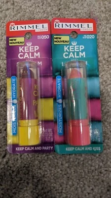 Rimmel Keep Calm & Lip Balm - Sortido (050 Blush Violeta e 020 Blush Rosa) - Imagem 1 de 2