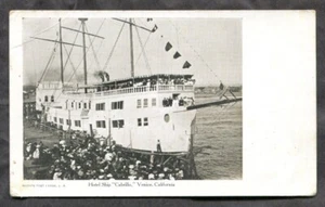 VENICE Ca c1900-03 Hotel Ship CABRILLO. Steamer. Postcard - Picture 1 of 2