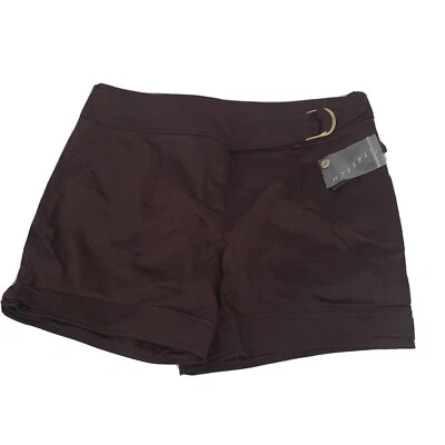 Pantalones Cortos AB Studio Elastizados Para Mujer Talla 6 Marrón Pantalones Cortos Trunks Nuevos Foto 1 de 4