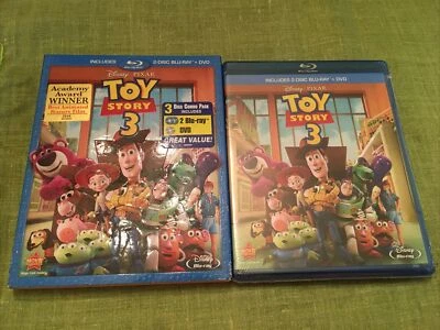 Toy Story 3 (Blu-ray/DVD, 2011, 3-Disc Set) Disney Pixar Sealed New W/ Slipcover - Image 1 of 3