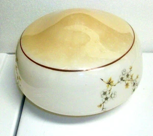 Vintage Antique Hand Painted Milk Glass Ceiling Light Shade - Picture 1 of 8