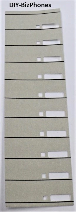 DIY-BIZPHONES-TOSHIBA 5-Pack Lot Paper Desi Label Toshiba Phone DKT2000-Series 10-Button DKT2010 H SD