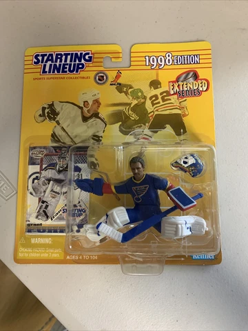 1998 NHL Starting Lineup GRANT FUHR Figure & Card St. Louis Blues Box 20 Cover