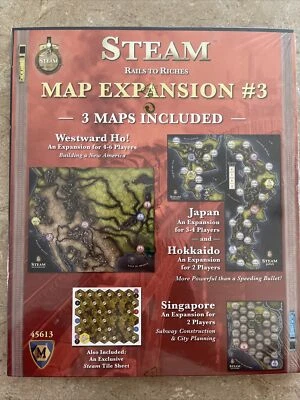 Steam: Rails to Riches - Map Expansion #3 - Mayfair Games - 2011 Foto 1 de 4