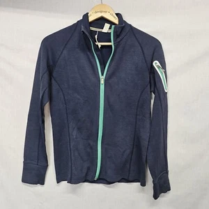 Smartwool Shirt Size M Merino Jacket Full zip Navy blue Long Sleeve - Picture 1 of 3