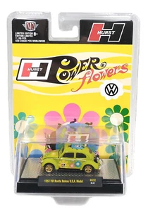 M2 MACHINES 1953 VW BEETLE DELUXE USA MODEL HURST POWER FLOWERS 31500-HS32-P2 - Picture 1 of 7