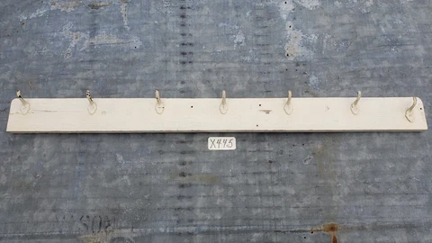Antique Coat/Hat Wall Rack Original C 1860 Salvaged Rustic Farm House Décor 37" Cover