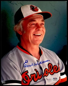 Earl Weaver Photo Signed Auto PSA/DNA Authenticated Orioles ID:471479 - Picture 1 of 2
