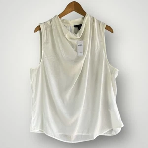 Neu mit Etikett Banana Republic Top Bluse Shirt Größe L weiß - Bild 1 von 10