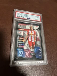 2019 TOPPS MATCH ATTAX Erling Haaland ROOKIE RC Haland #SAL13 ⚽️ PSA 9 - Picture 1 of 9