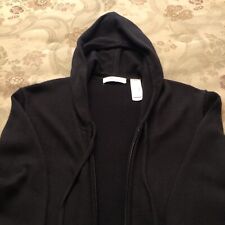 Womens sweater hoodie zipper front   Liz and Company size XL