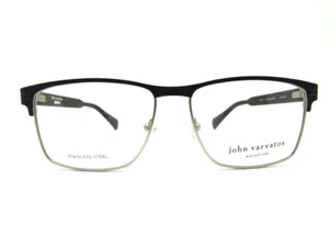 John Varvatos VJV 194 Black/Silver 55 x 15 145 mm Eyeglass Frame* - Picture 1 of 3