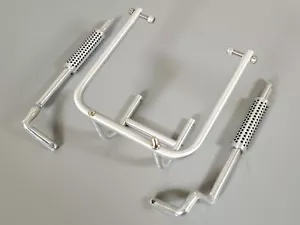 Aluminum Rear Bumper + Exhaust Pipe Tamiya R/C 1/10 Sand Scorcher Champ Buggy - Picture 1 of 9