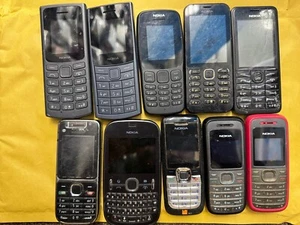 Joblot 10 x Nokia Mobile Phones Incomplete faulty Damage For Repair - Picture 1 of 4