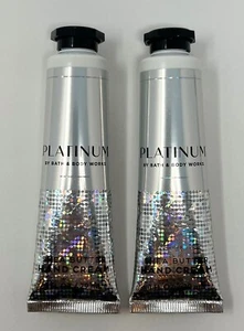 2 BATH & BODY WORKS PLATINUM SHEA BUTTER HAND CREAM LOTION TRAVEL SIZE 1 OZ - Picture 1 of 5