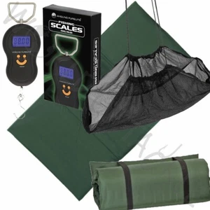 Estera de desenganche eslinga de pesaje y básculas digitales 88 lb alfombra de desembarco de pesca de carpa - Imagen 1 de 9