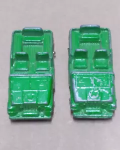 PAAR Vintage TootsieToy Armee Jeep Modellauto Spielzeug Druckguss Militär grün - Bild 1 von 9