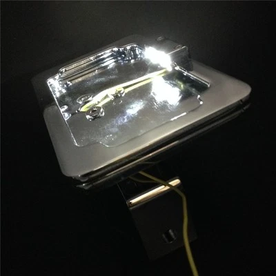 Soporte de matrícula LED cromado montado lateralmente para Suzuki GSXR600 1300 750 SV650 Foto 1 de 4