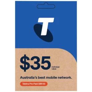 TELSTRA PREPAID $35 MOBILE SIM CARD STARTER PACK KIT PREV $35 MULTI FIT 4G 5G - Picture 1 of 1