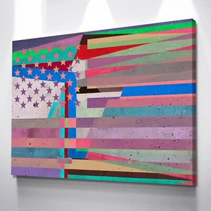 Alec Monopoly "Fragment Flag", HD Canvas print Home decor painting,24x32" - Picture 1 of 2