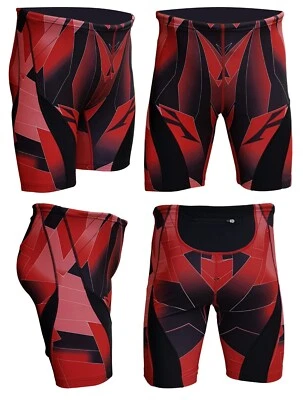 ACCLAIM Slim Fit Beijing St Tropez Print Mens Compression Training Shorts 2025 - Image 1 of 4