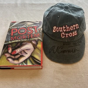 Post Mortem BCE & Patricia Cornwell Hat Southern Cross Scarpetta Signed Bundle - Imagen 1 de 10