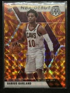 2019-20 Panini Mosaic - NBA Debut Darius Garland #262 Reactive Orange Prizm (RC) - Picture 1 of 2
