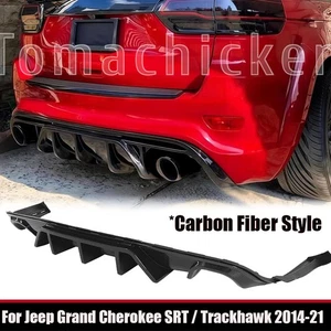Painted Carbon Fiber Shark Fin Rear Diffuser For Jeep Grand Cherokee SRT 2014-21 - Imagen 1 de 10
