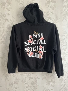 ANTI SOCIAL SOCIAL CLUB SS4500P SCHWARZER HOODIE Größe Medium hergestellt in den USA - Bild 1 von 5