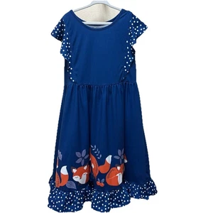 Millie Loves Lily RUFFLES AND DOTS AND FOX DRESS, Size 12 - Picture 1 of 8
