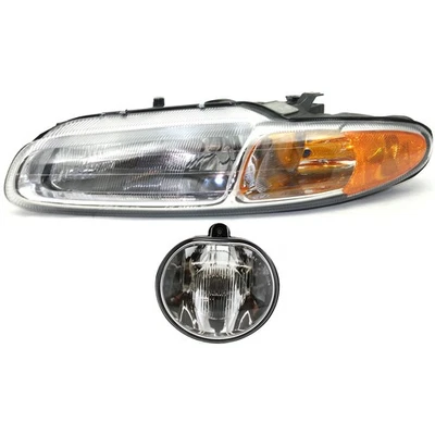 Headlight Kit For 96-2000 Chrysler Sebring Left 2-Door Convertible 2Pc - Imagem 1 de 4