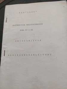 Bedienungsanleitung für Elektronische Registrierkasse Elka 81-1-05 - Bild 1 von 1
